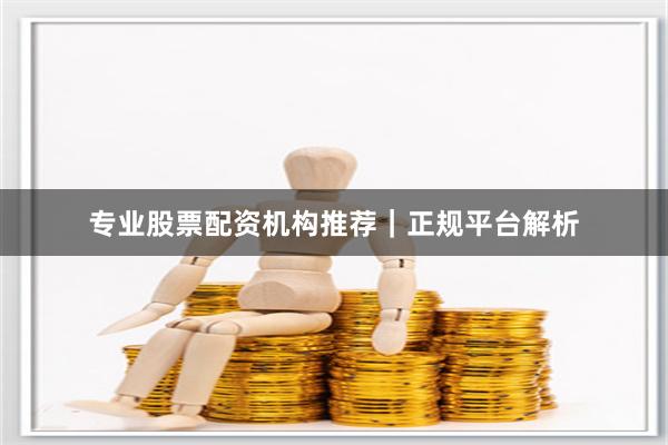 专业股票配资机构推荐｜正规平台解析
